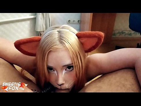❤️ Кицунэ заглотить хуй и сперма в рот Качественный секс на нашем сайте ️❤